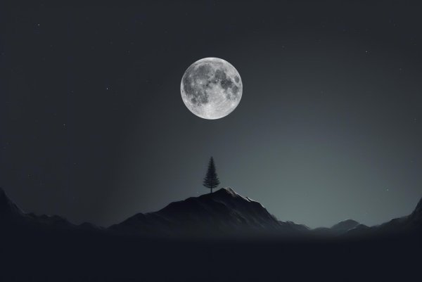 луна минимализм