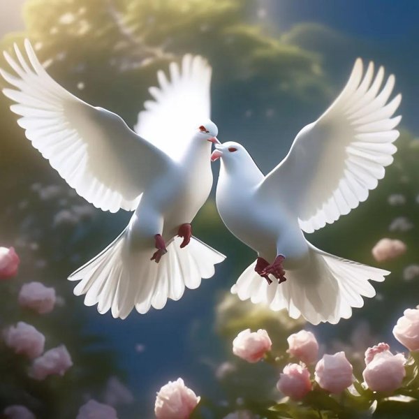 голубь взлетает