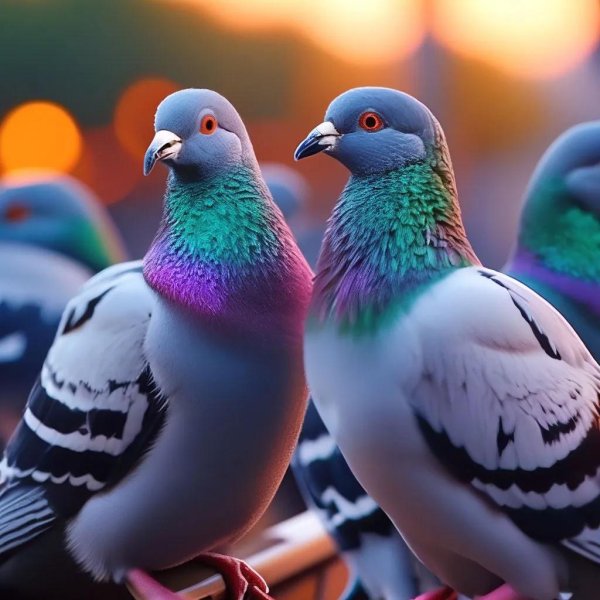 птица голубь