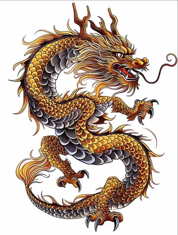 китайские драконы рисунки