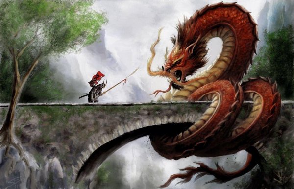 китайские драконы арт