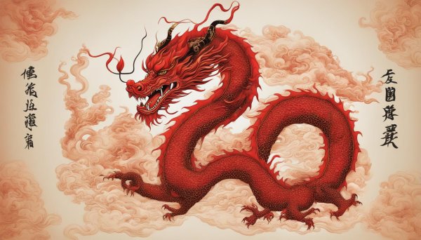 китайские драконы рисунки