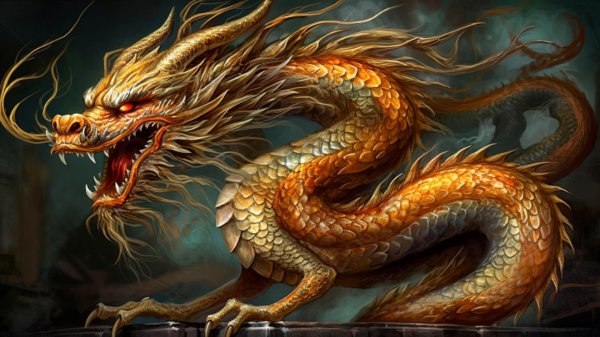 китайские драконы арт