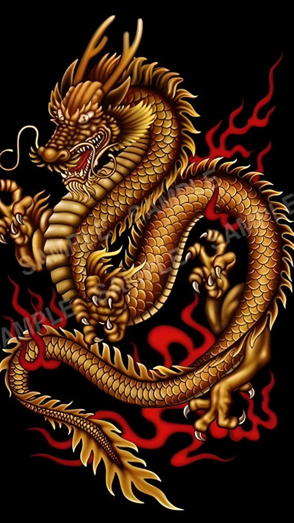 китайские драконы рисунки