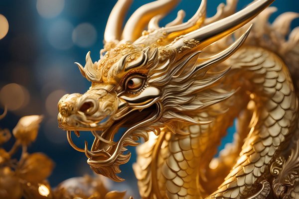 дракон на золоте