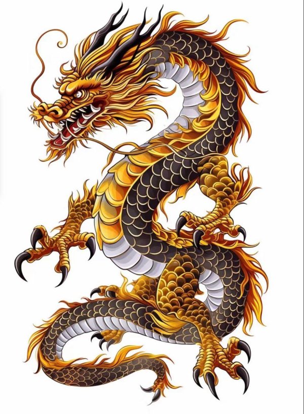 китайские драконы рисунки