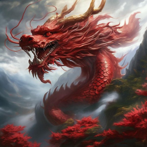 дракон красивый
