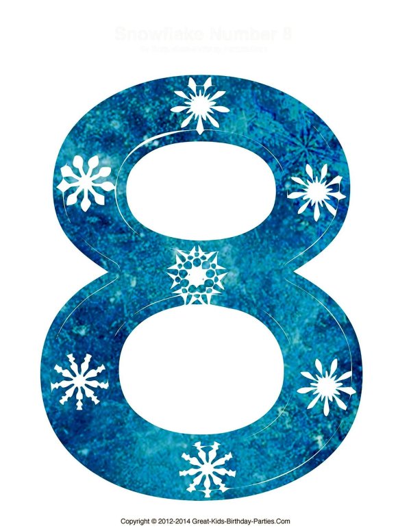 цифры новогодние для вырезания