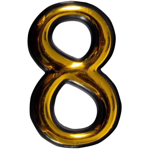 цифры дверные пластик золото аллюр