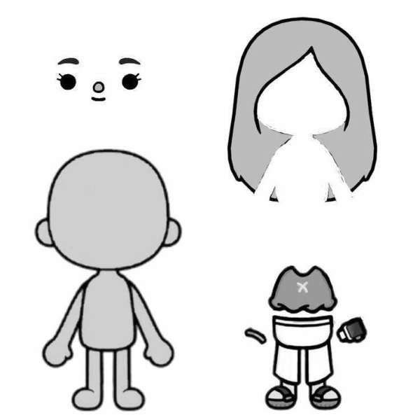 шаблон бумажной куклы