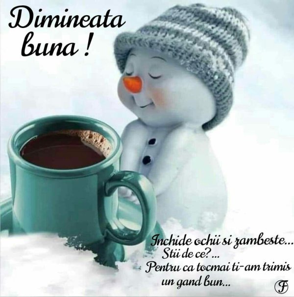 доброе утро снеговик