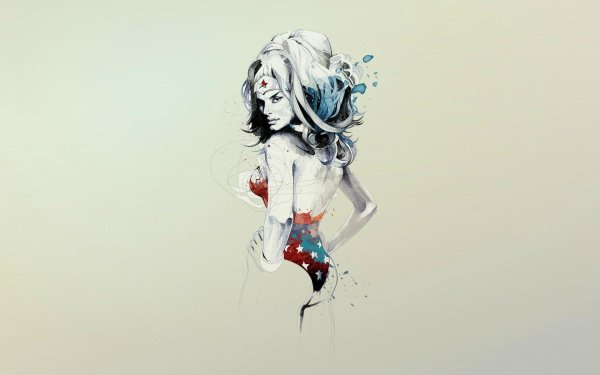 рисованные женщины