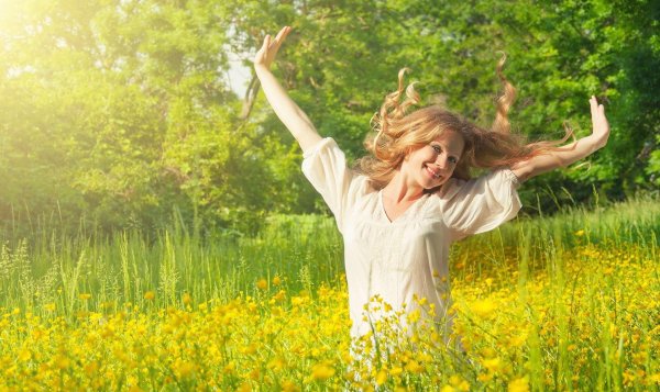 счастливая женщина