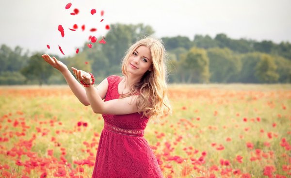 счастливая женщина