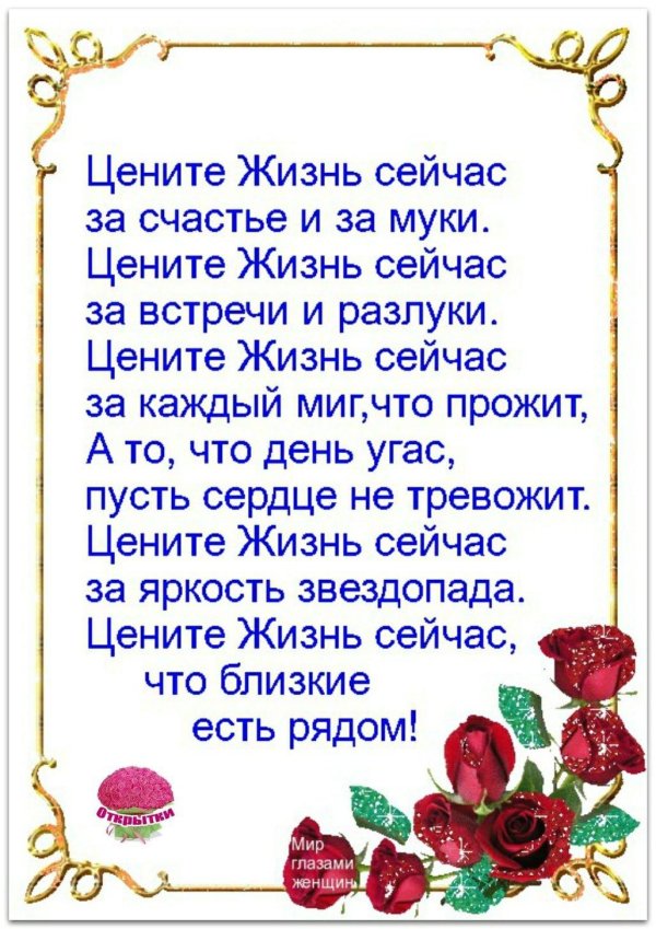 цените каждый миг