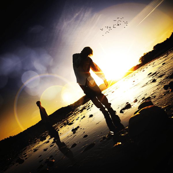 закат человек