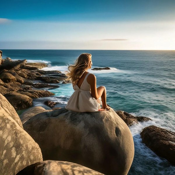 люди у моря