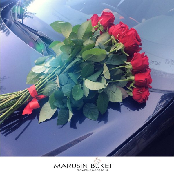 цветы на капоте