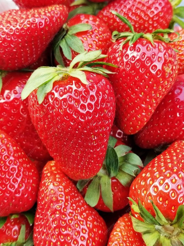 клубника крупным планом