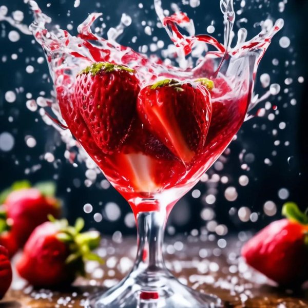 коктейль с клубникой