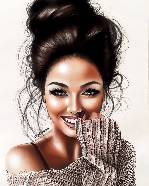 рисунки женщин