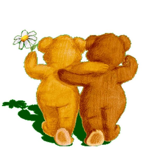 дружеские обнимашки