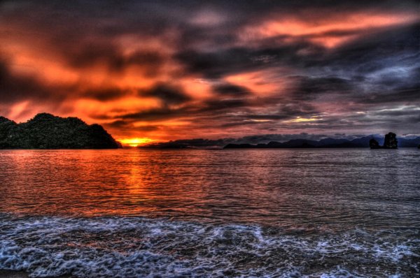 морской закат