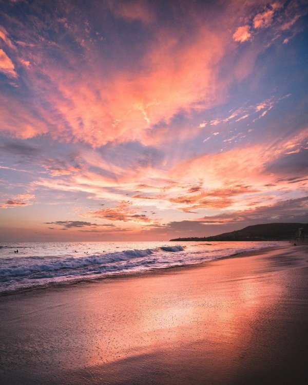 рассвет на море