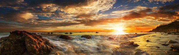 рассвет море