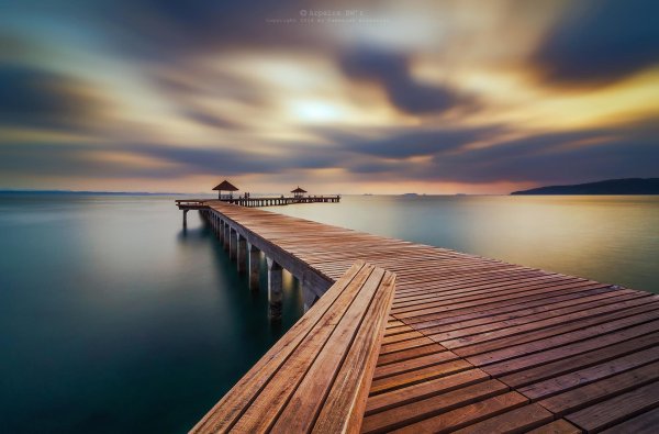 деревянный пирс