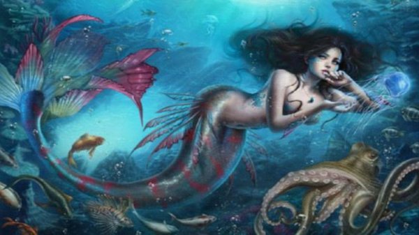 русалка осьминог