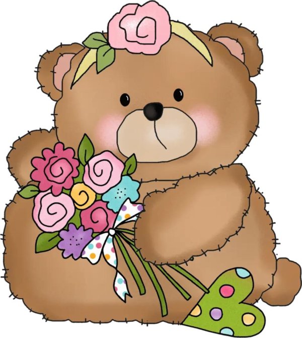 мишка на день рождения