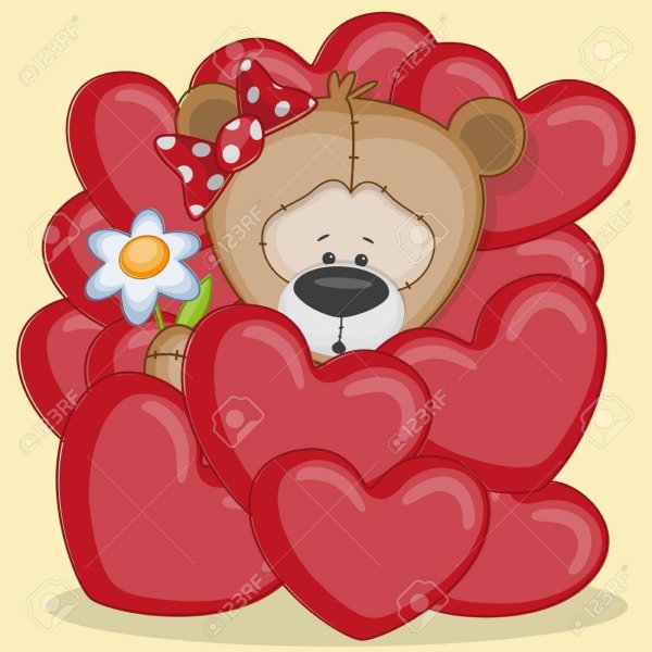 медведь с сердцем