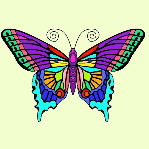 рисование бабочки