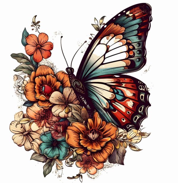 рисунки бабочек