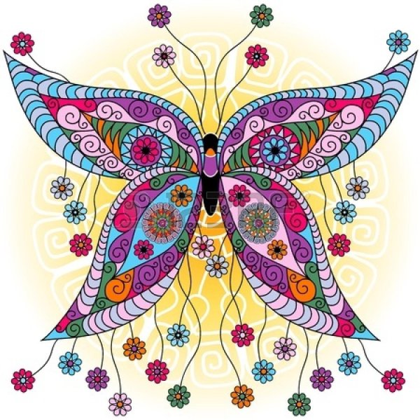 стилизация бабочки