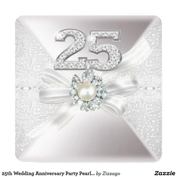 приглашение на серебряную свадьбу