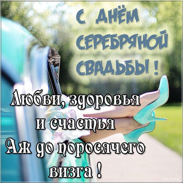 с серебряной свадьбой