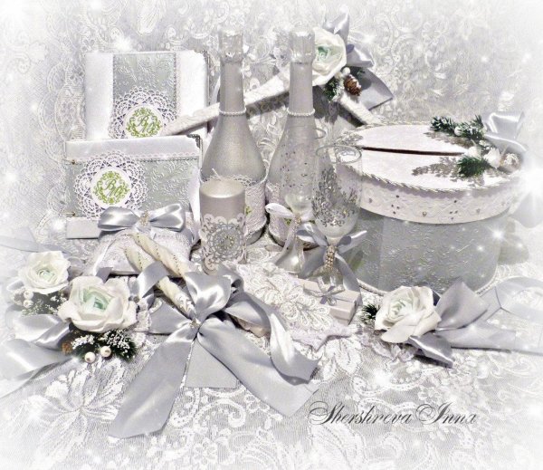 набор свадебных аксессуаров