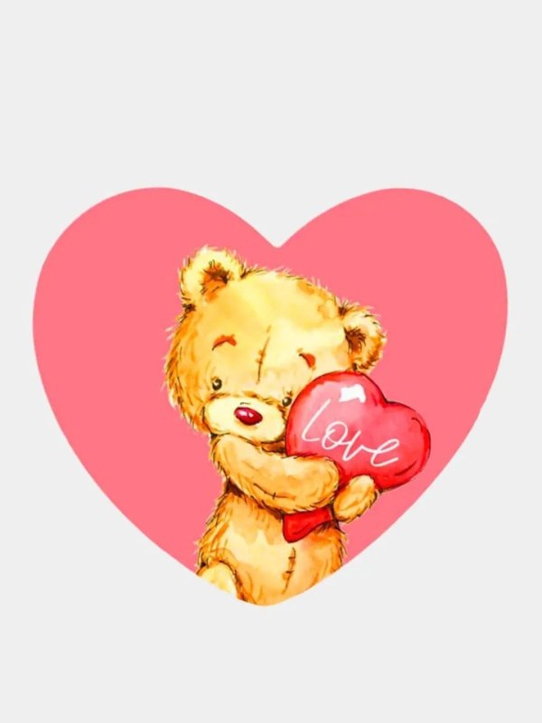 мишка с сердцах