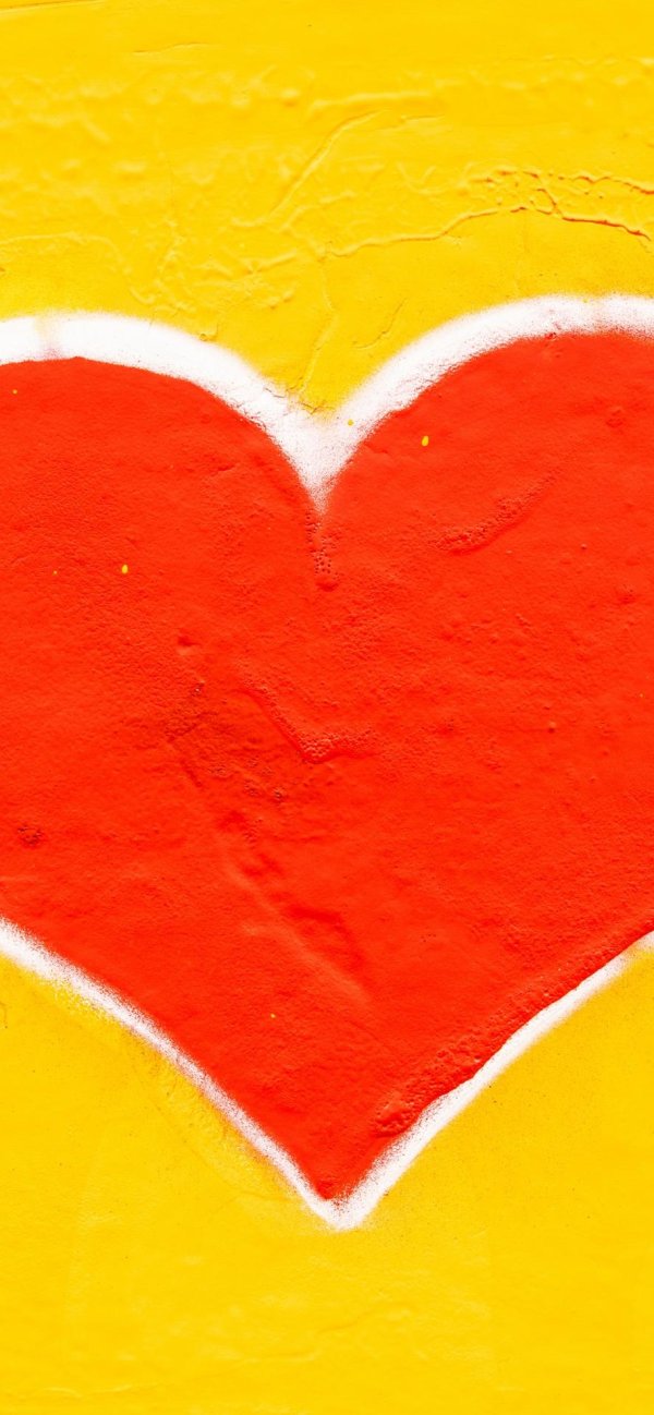 сердечко желтое