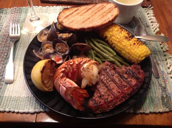 steak and lobster