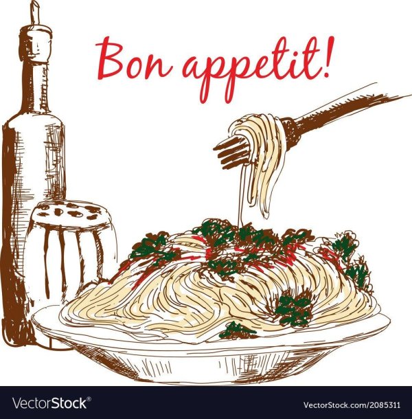 спагетти иллюстрация
