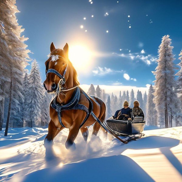 тройка лошадей