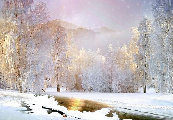 красивые зимние пейзажи