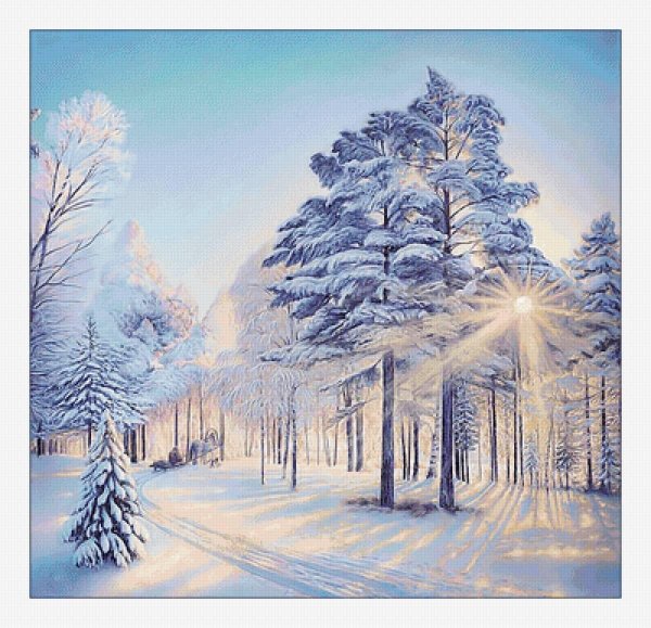 картины зимнего леса