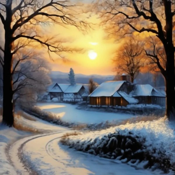 красивые зимние пейзажи