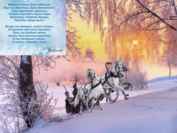 стихи пушкина зимнее утро