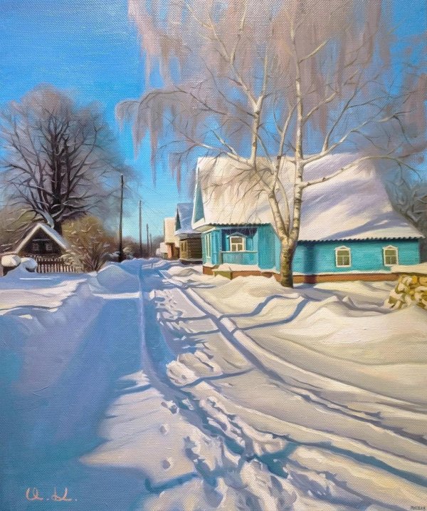 художник михаил гайдеров картины деревня