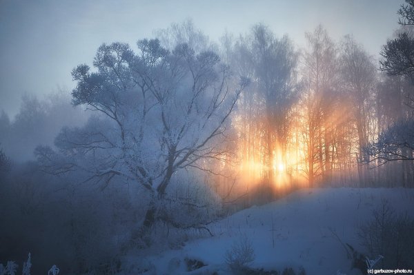 утро морозное